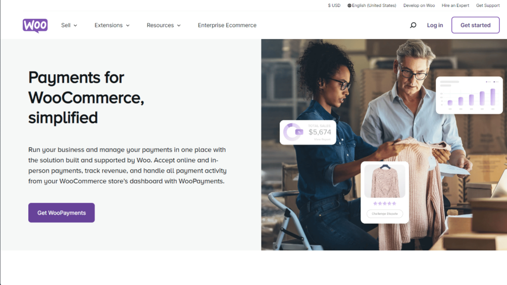 WooCommerce Pay Website Screenshot